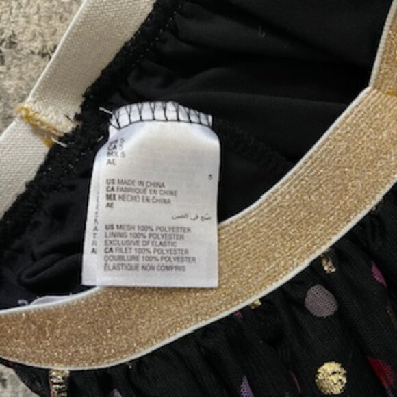 🧡3/15 Epic Threads Black Gold Pink Polka Dot Tulle Skirt Kids 5 - Picture 7 of 7